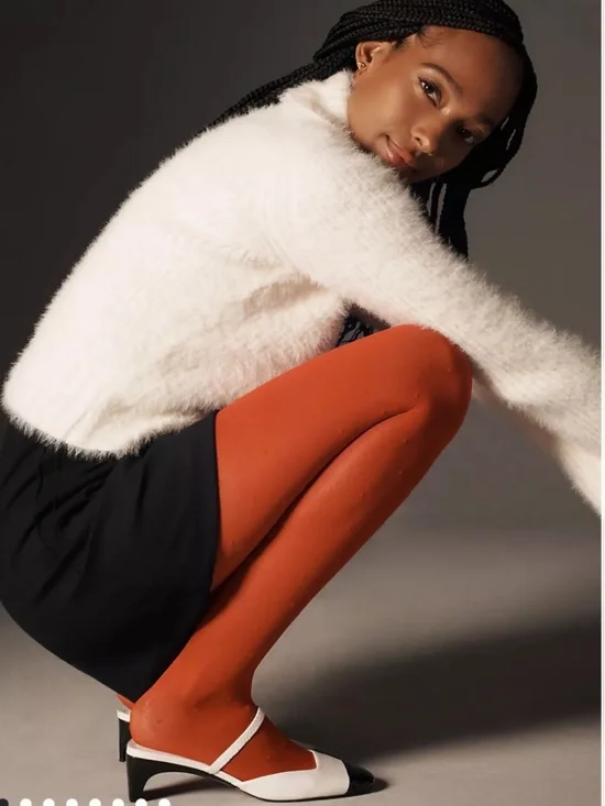 Anthropologie Pearl Button Fuzzy Cardigan Sweater - Picture 7 of 8